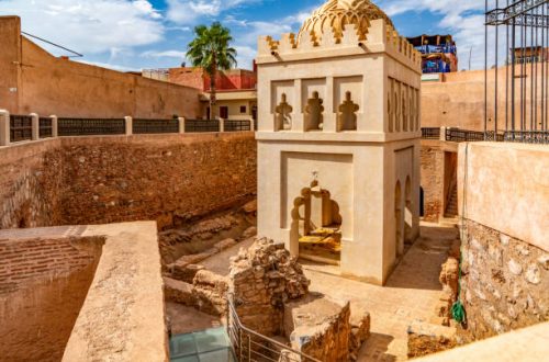 Almoravid Koubba, Ben Youssef Mosque, Marrakech, Morocco.
